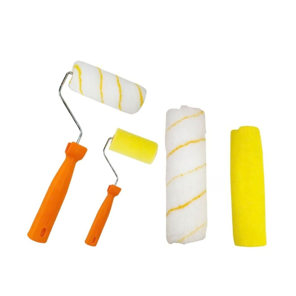 GENERICO - Set Para Pintura Rodillos Mango Plastico Herramientas