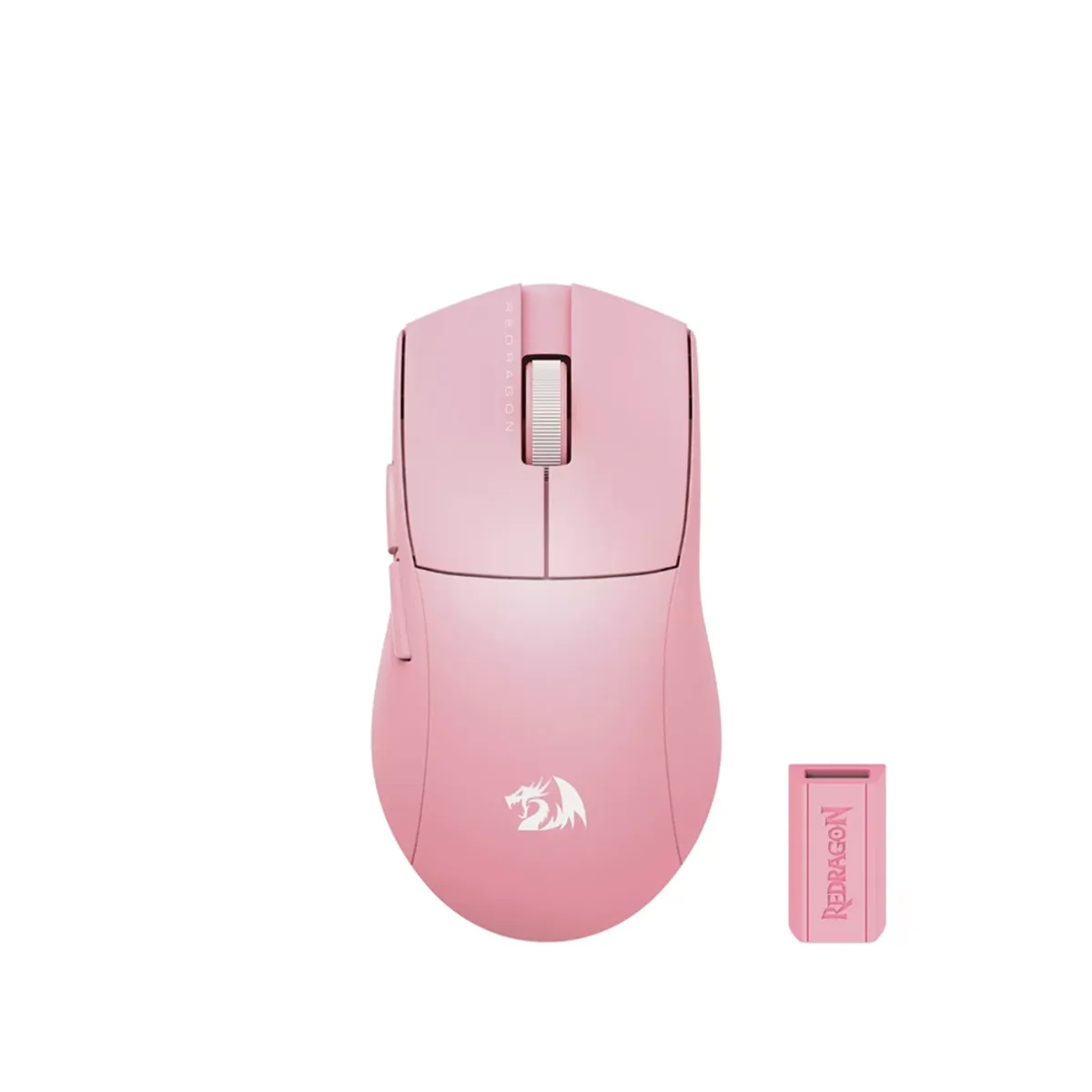 REDRAGON - Mouse inalámbrico Redragon King PRO 4K M916, Color Rosado