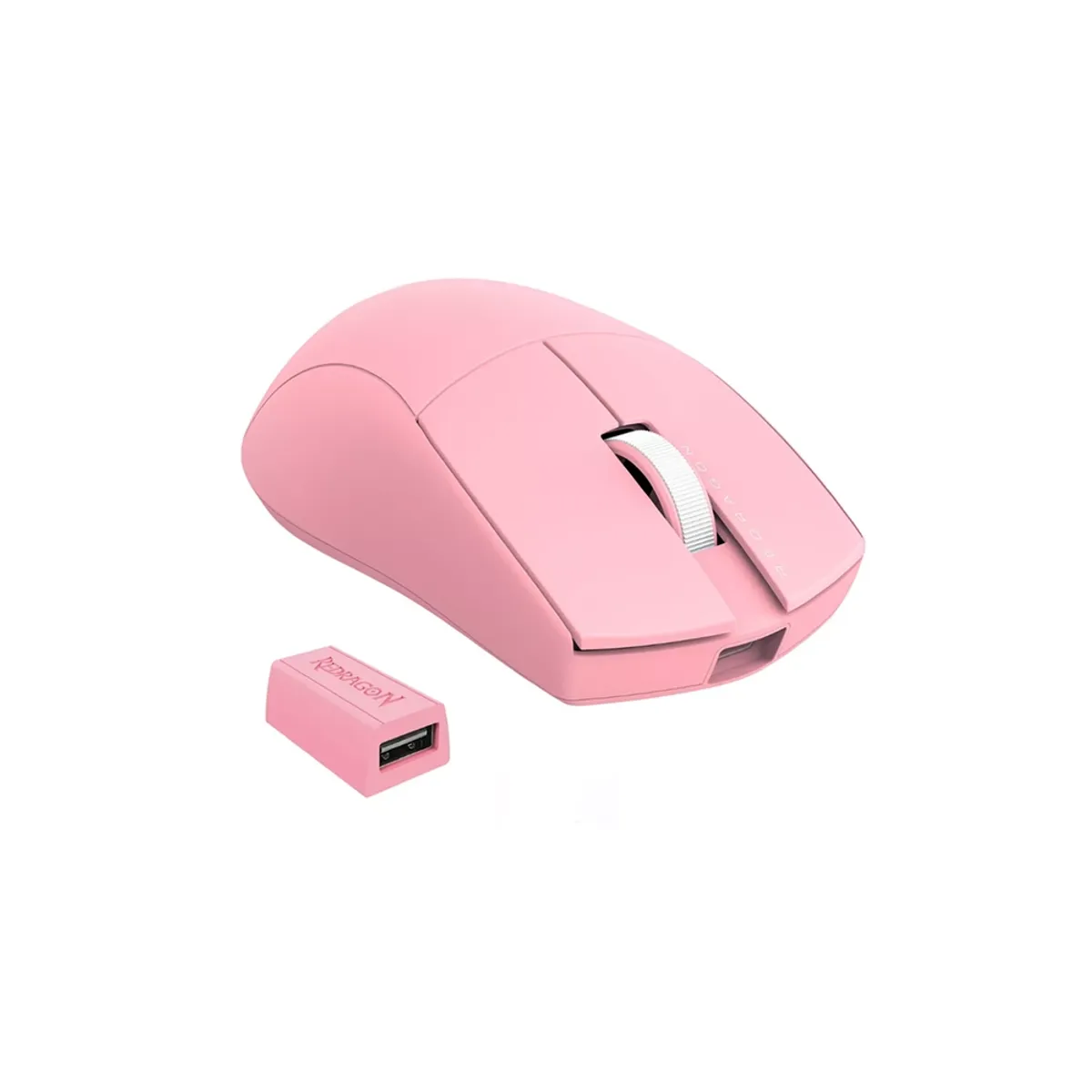 REDRAGON - Mouse inalámbrico Redragon King PRO 4K M916, Color Rosado