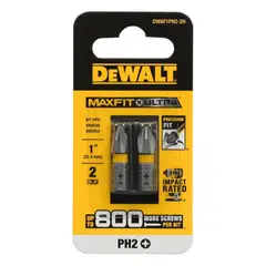 DEWALT - Set 2 Puntas Phillips 1'' N°2 Maxfit Dwaf1ph2-2h