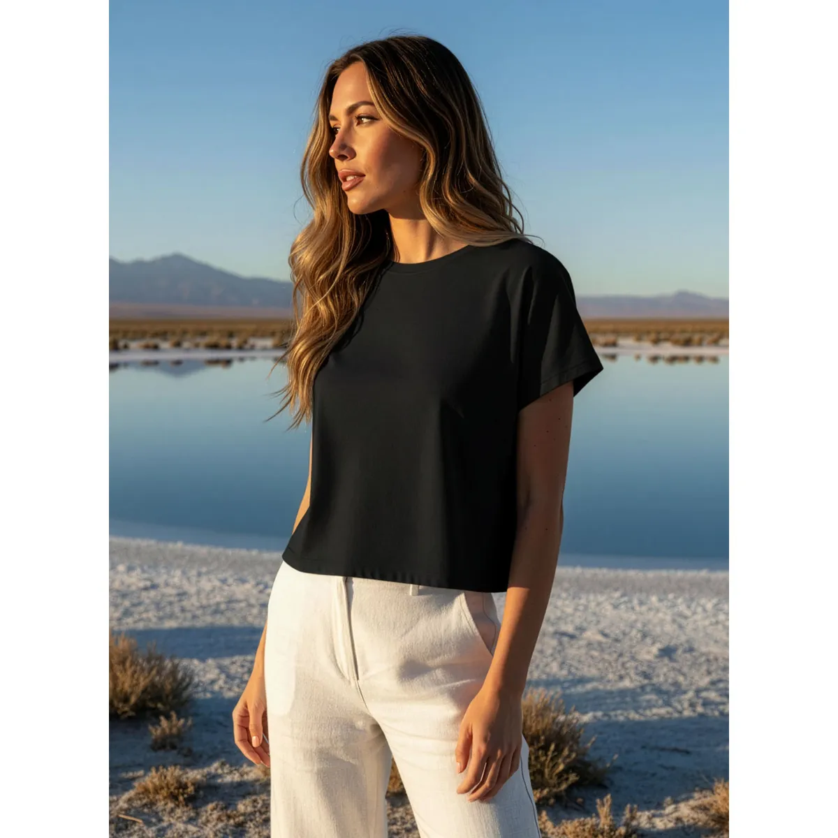 PANAMA JACK - Polera Mujer Casual Negro Panama Jack