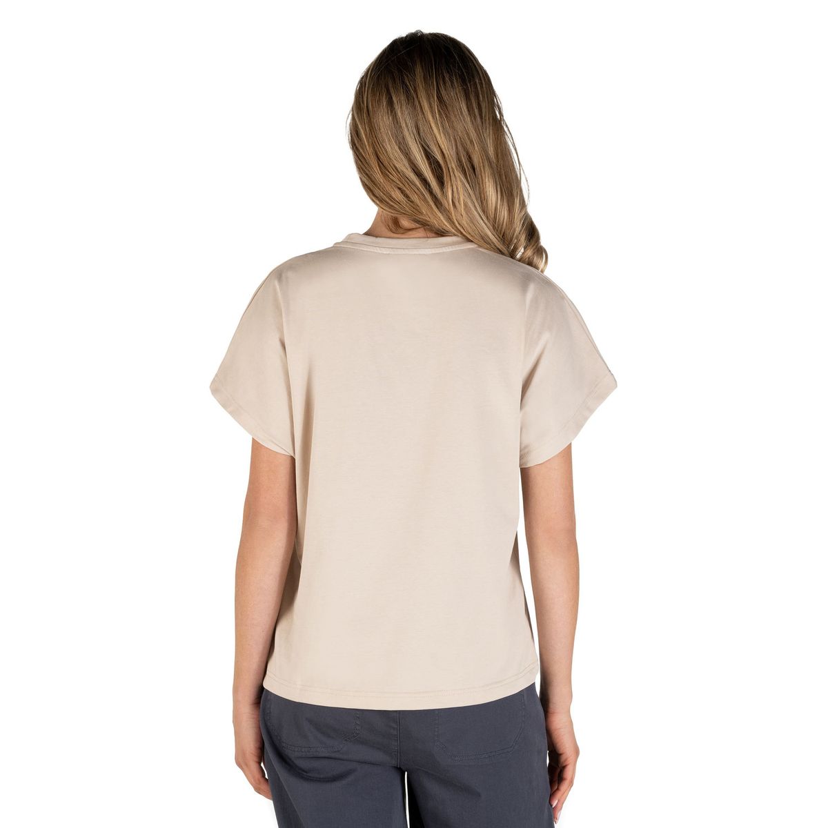 PANAMA JACK - Polera Mujer Manga Oversize Beige Panama Jack