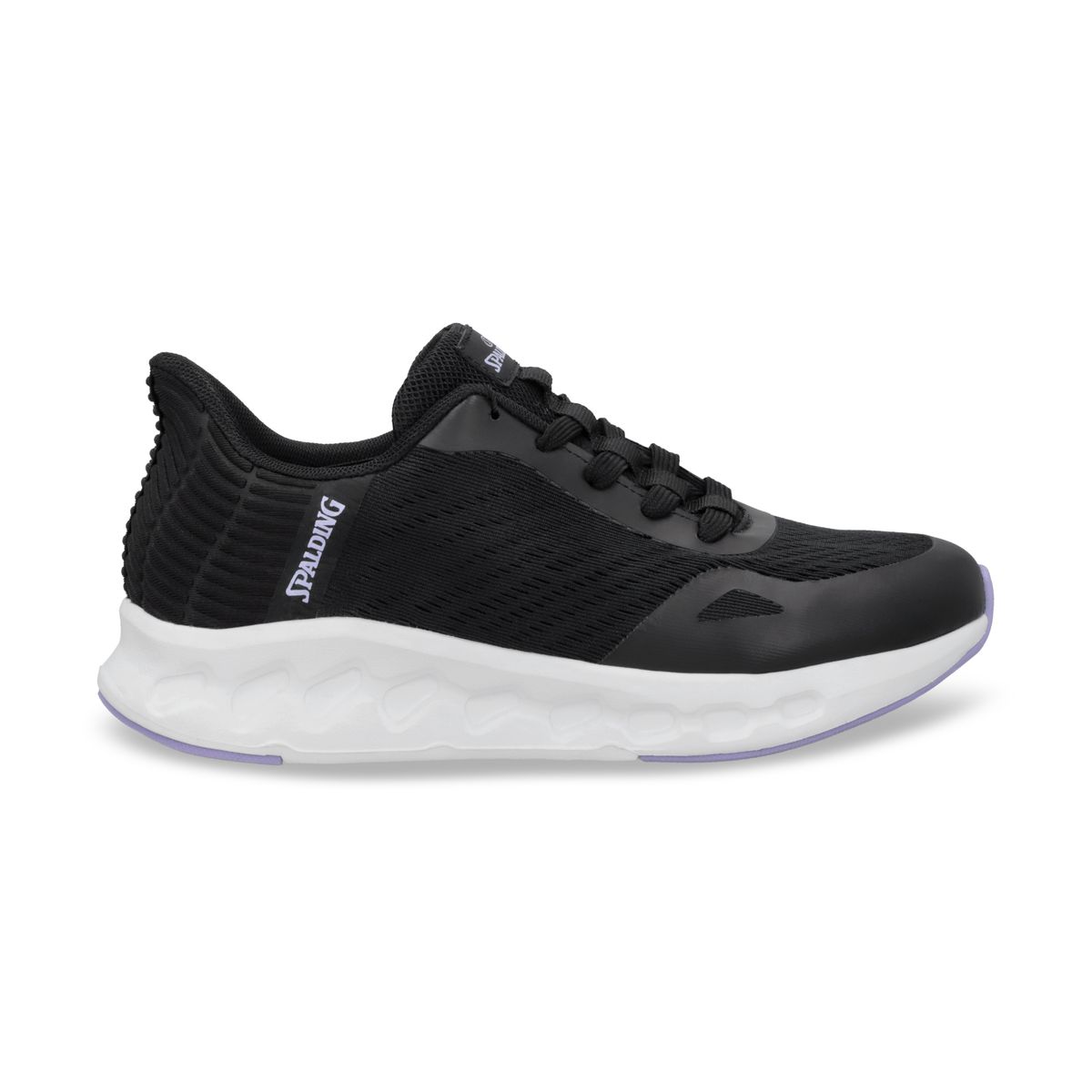 SPALDING - ZAPATILLA MUJER COMFORT WALK2 BLACK-LAVENDER SPALDING