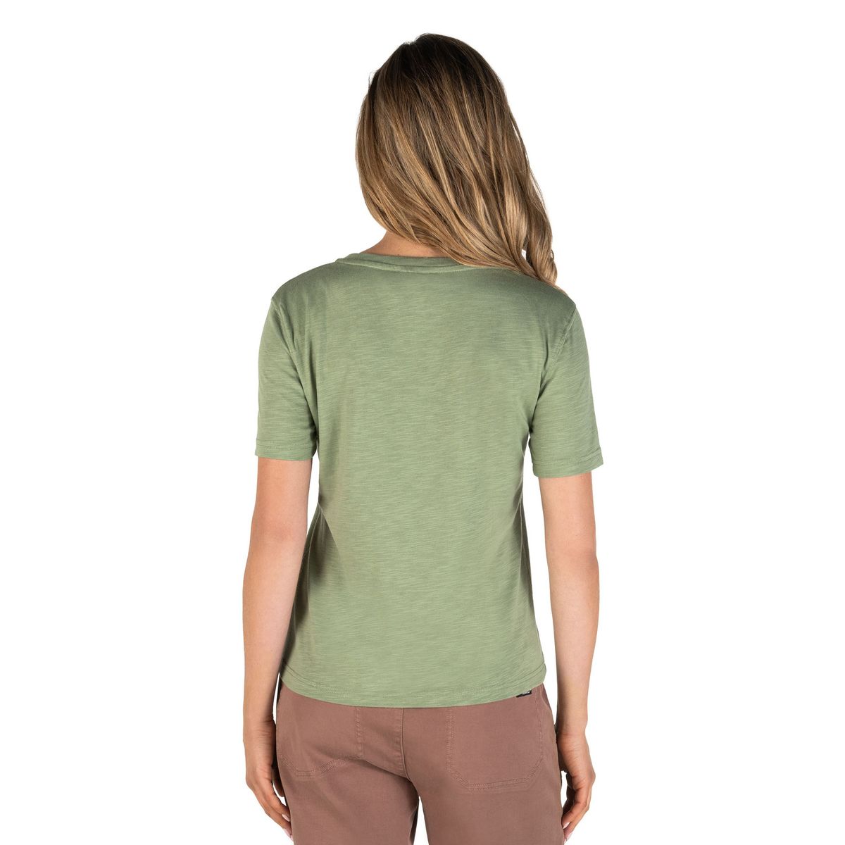 PANAMA JACK - Polera Mujer Manga Corta Algodón Verde Panama Jack