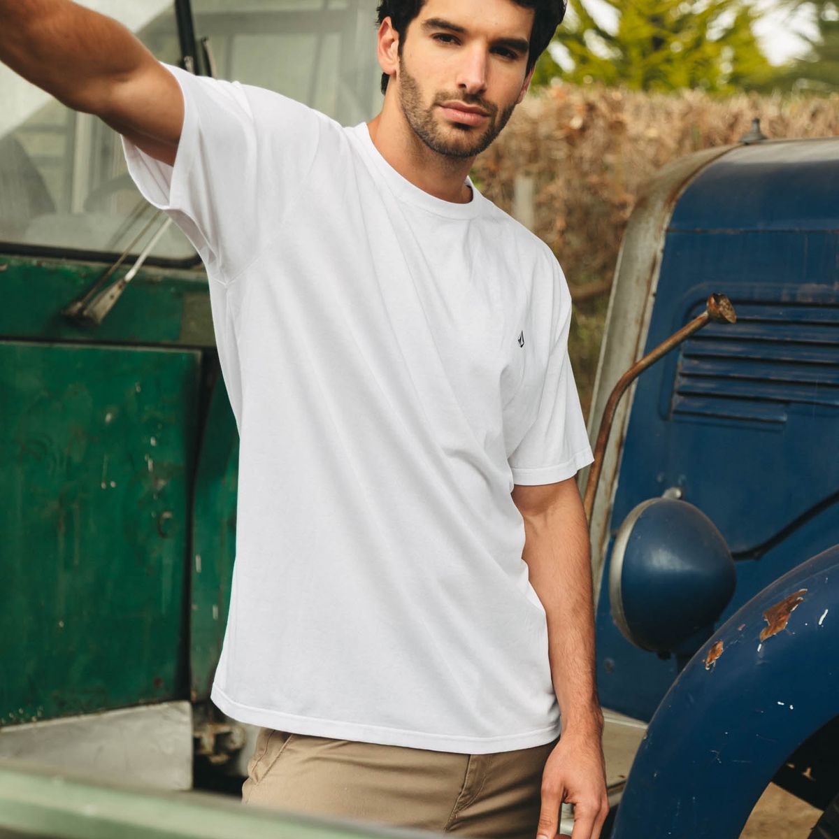 VOLCOM - Polera MC Stoneblanks Bsc Blanco Hombre Volcom