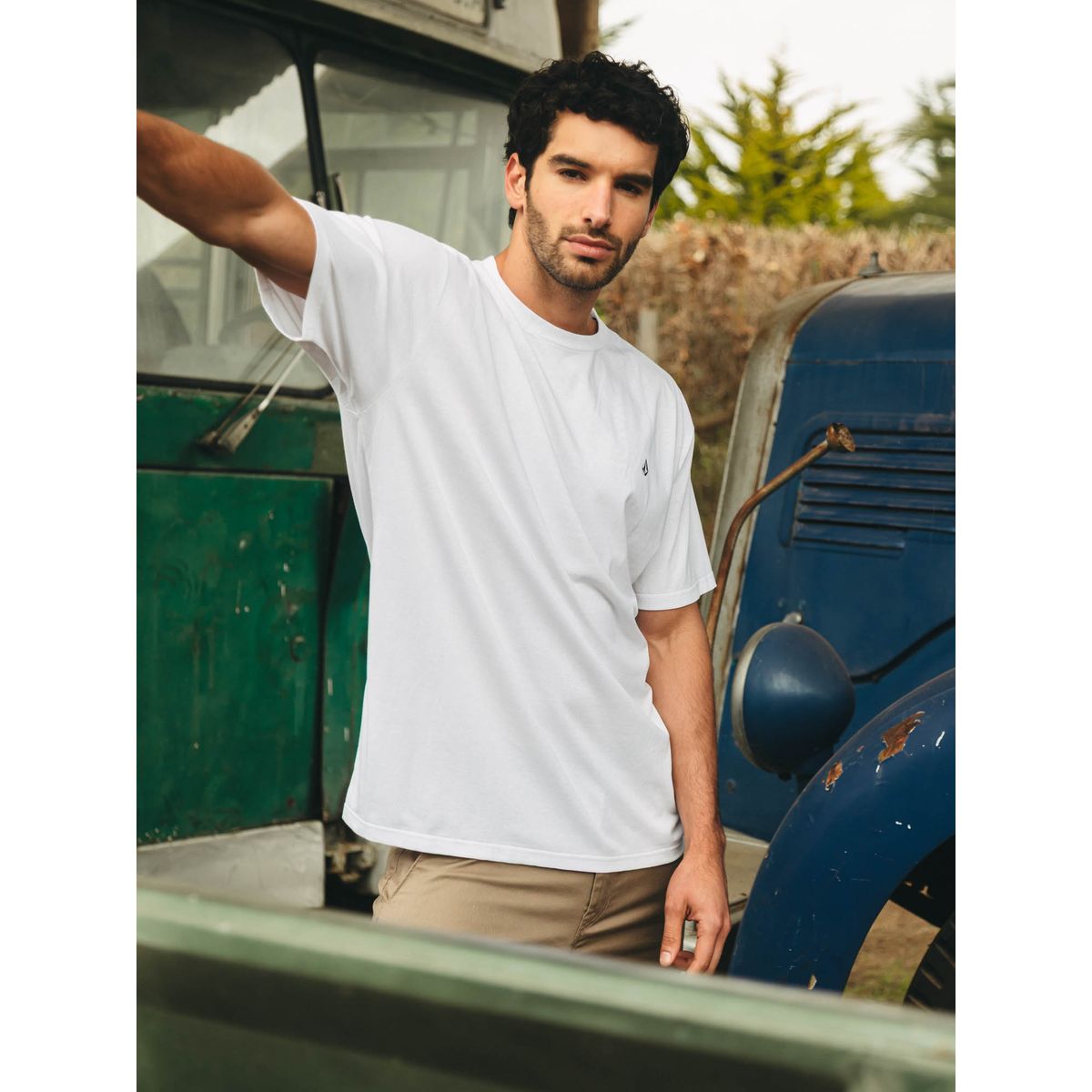 VOLCOM - Polera MC Stoneblanks Bsc Blanco Hombre Volcom