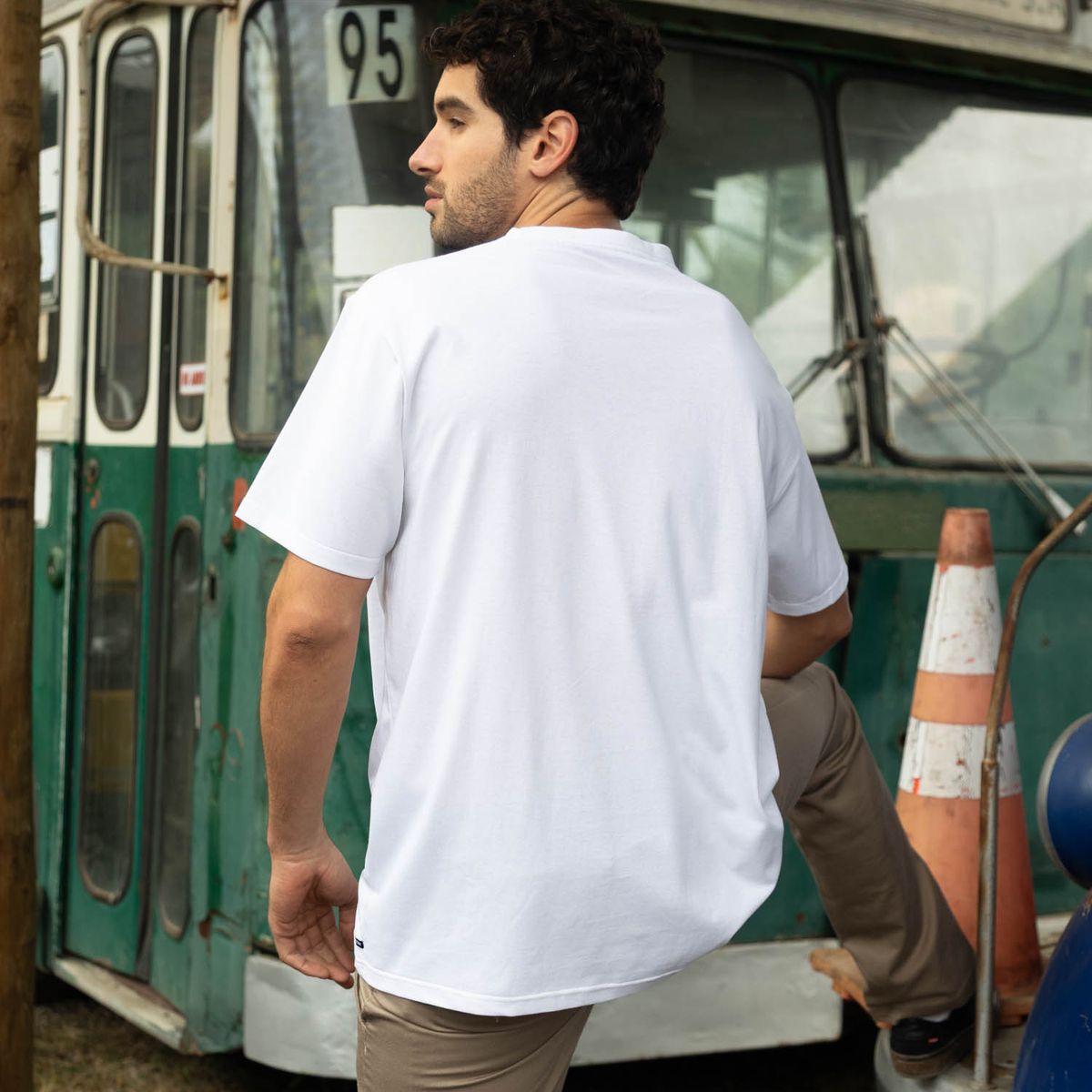 VOLCOM - Polera MC Stoneblanks Bsc Blanco Hombre Volcom