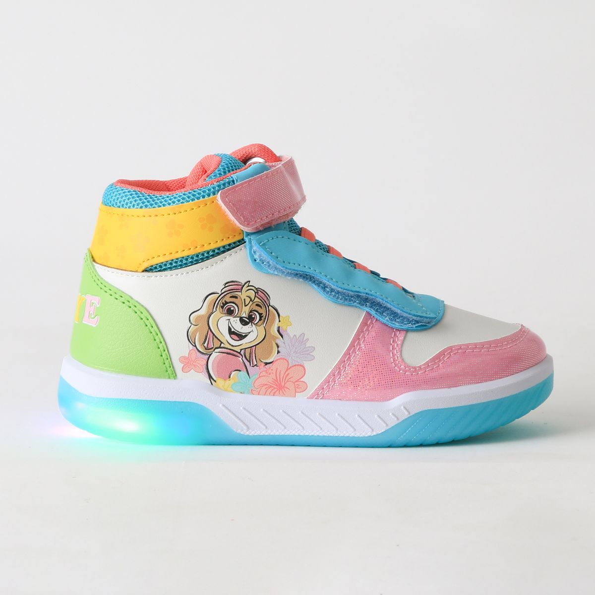 PAW PATROL - Zapatilla Caña Alta Niña Luces Skye Multicolor Paw Patrol