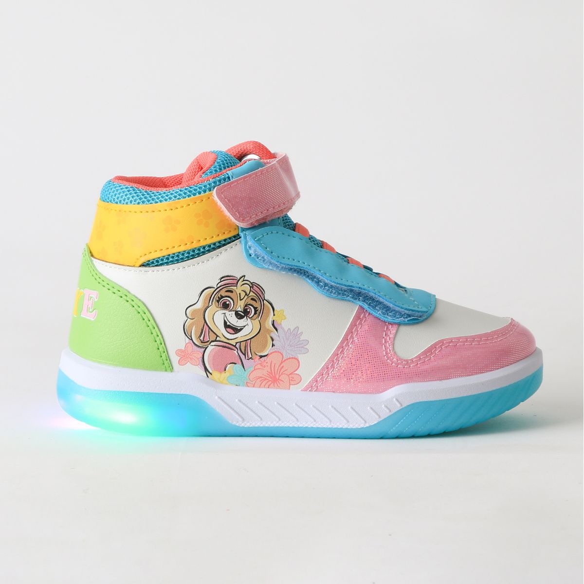 PAW PATROL - Zapatilla Caña Alta Niña Luces Skye Multicolor Paw Patrol