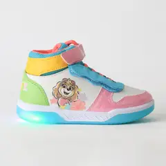 PAW PATROL - Zapatilla Caña Alta Niña Luces Skye Multicolor