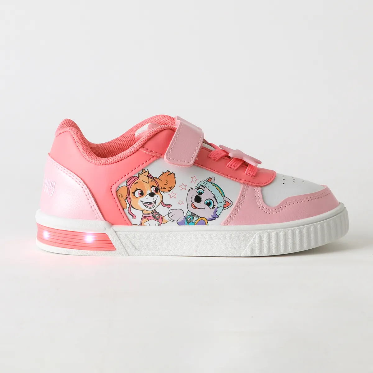 PAW PATROL - Zapatilla Luces Niña Velcro Skye & Everes Rosado Paw Patrol