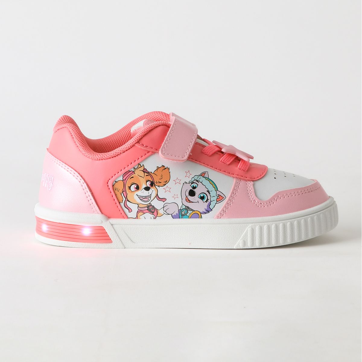 PAW PATROL - Zapatilla Luces Niña Velcro Skye & Everes Rosado Paw Patrol