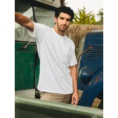 VOLCOM - Polera MC Stoneblanks Bsc Blanco Hombre