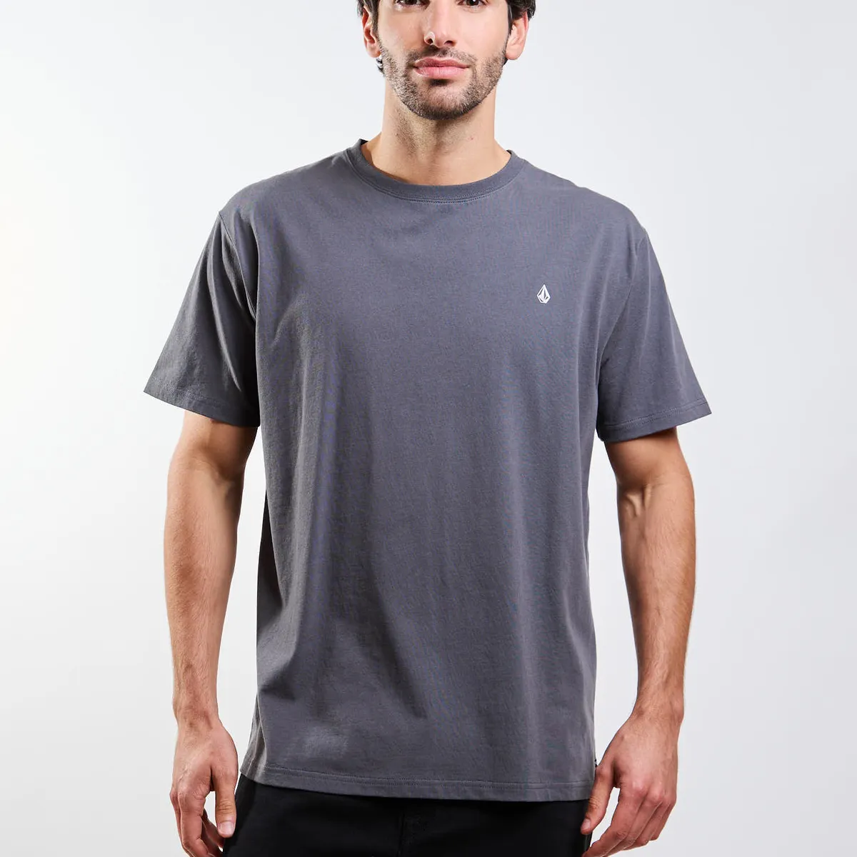 VOLCOM - Polera MC Stoneblanks Bsc Gris Hombre Volcom