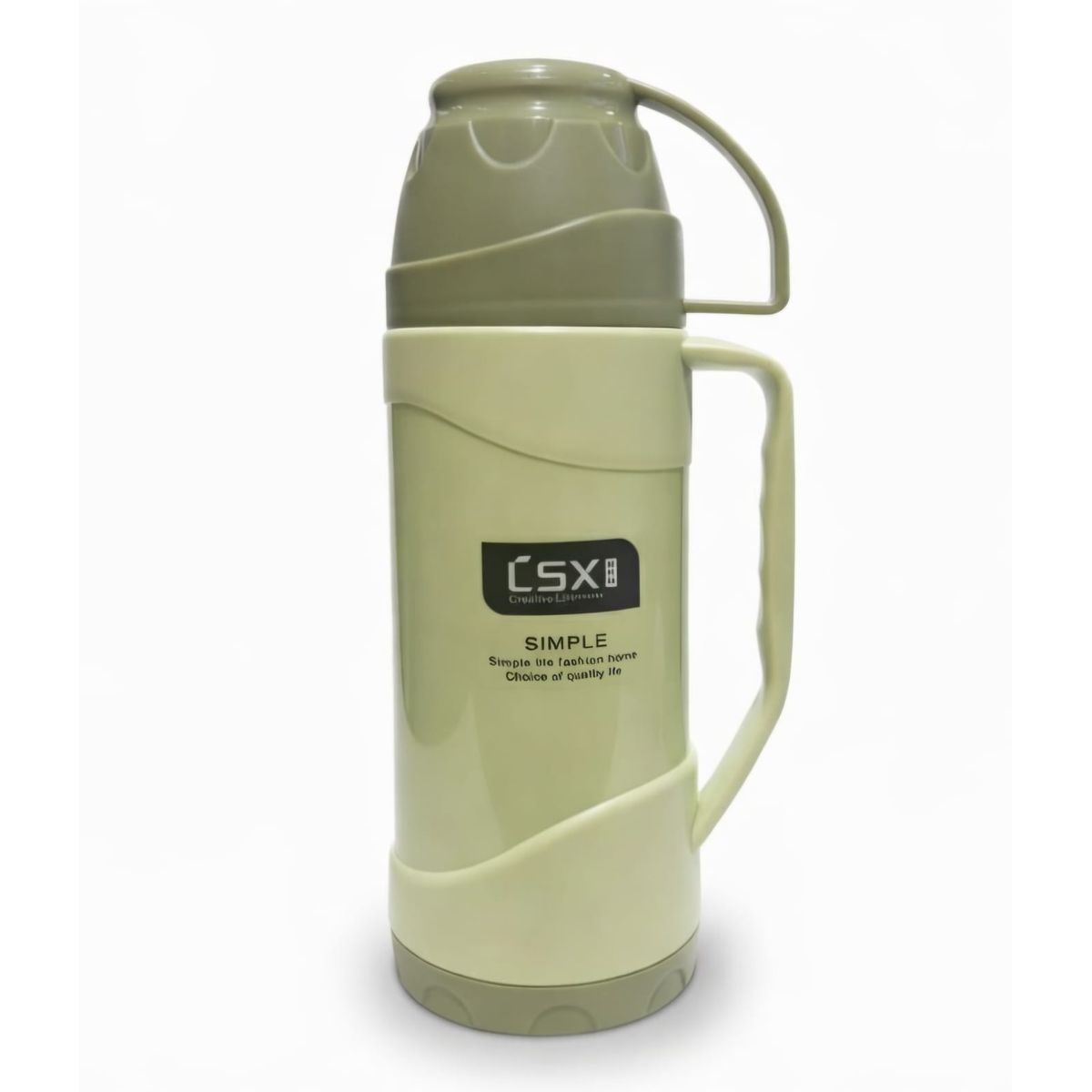 GENERICO - Termo Portátil Conservador de Temperatura con Taza Integrada  Ideal para Viajes Trabajo y Outdoor