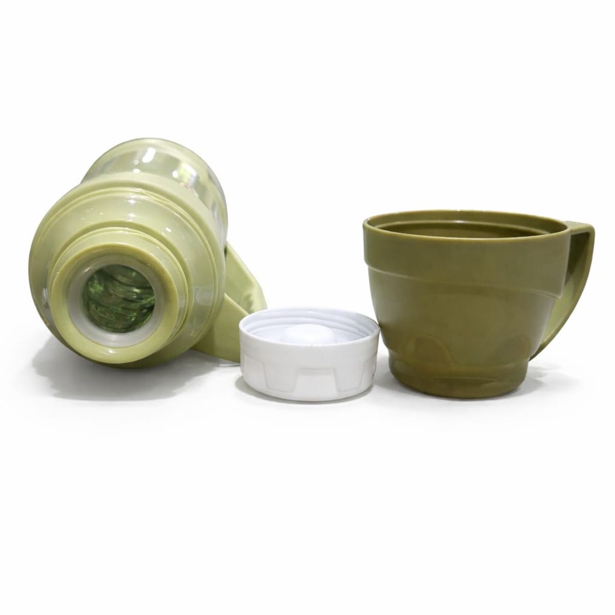 GENERICO - Termo Portátil Conservador de Temperatura con Taza Integrada  Ideal para Viajes Trabajo y Outdoor