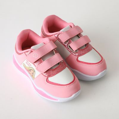Imagen 2 del producto Zapatilla Luces Niña Velcro Brillos Rosado
