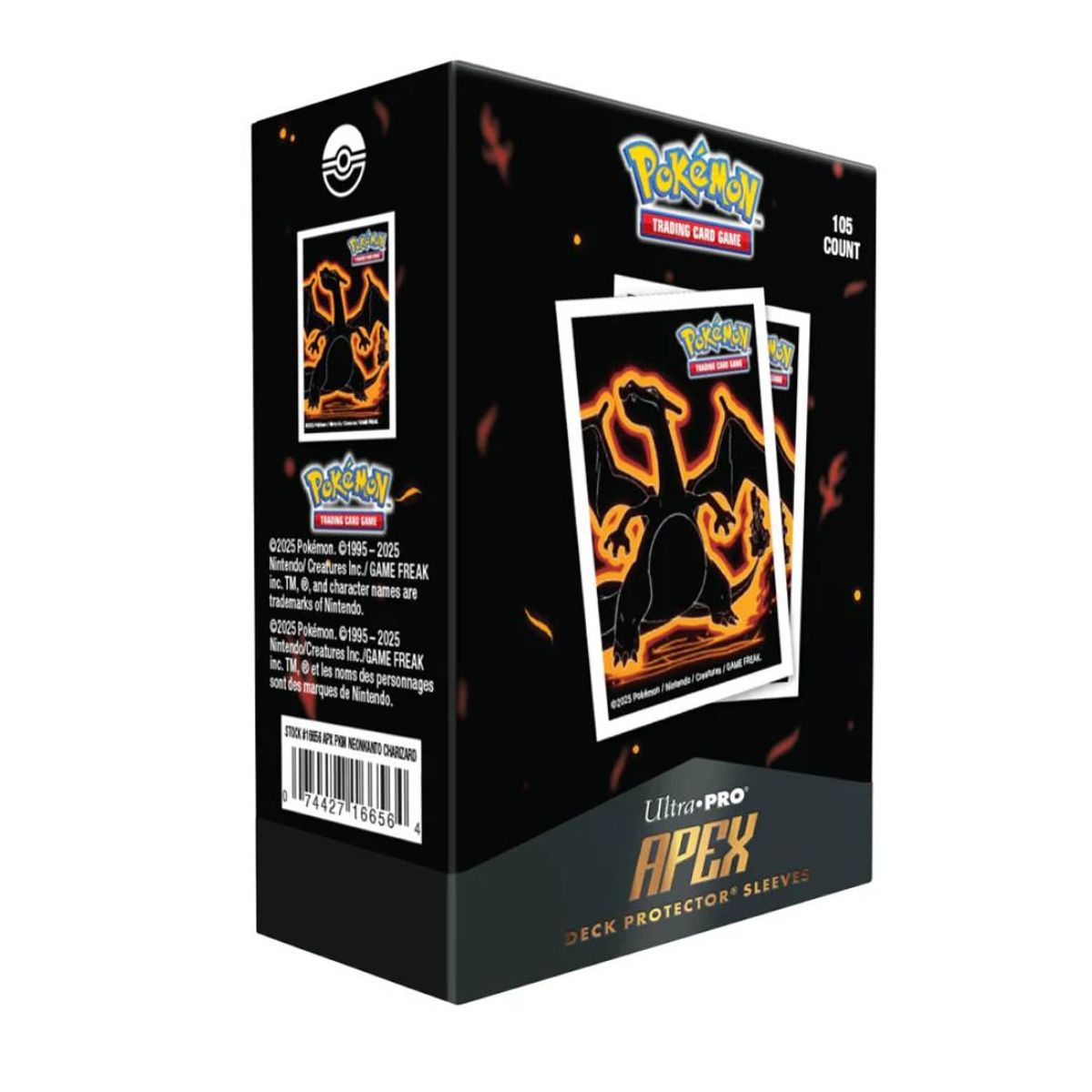 ULTRA PRO - Protectores Ultra PRO Pokémon Apex, Neón Kanto Charizard