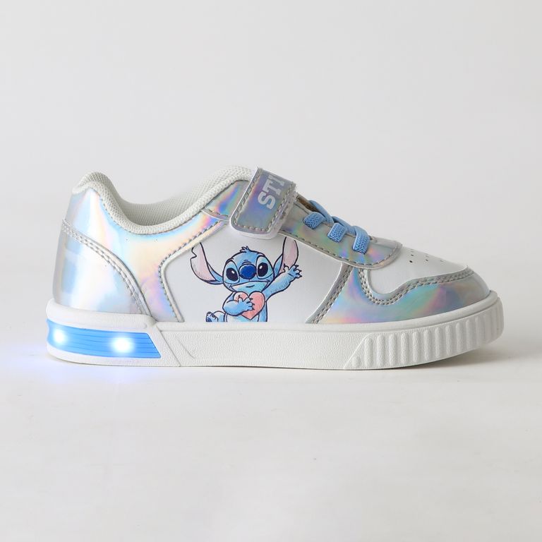 Zapatilla Luces Niña Corazón Lilo & Stitch Blanco