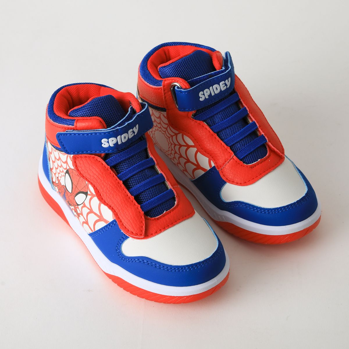 MARVEL - Zapatilla Caña Alta Niño Luces Spidey Blanco Marvel