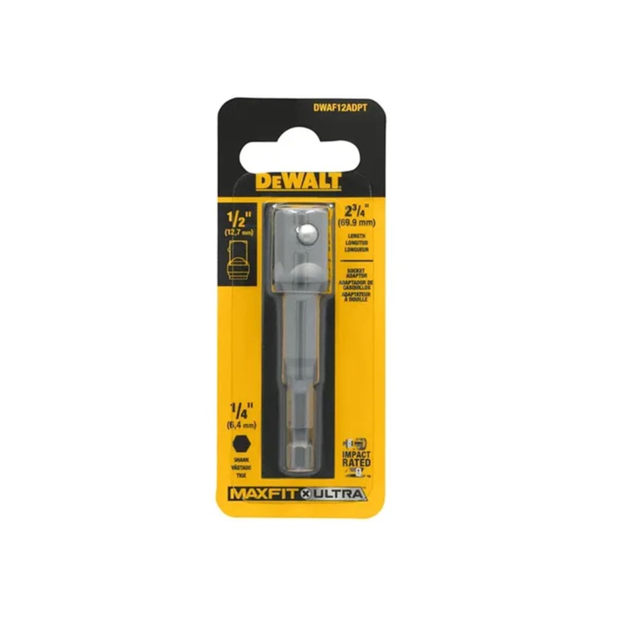 DEWALT - Adaptador Dewalt Maxfit Ultra 14 A 12 Impacto Dwaf12adpt