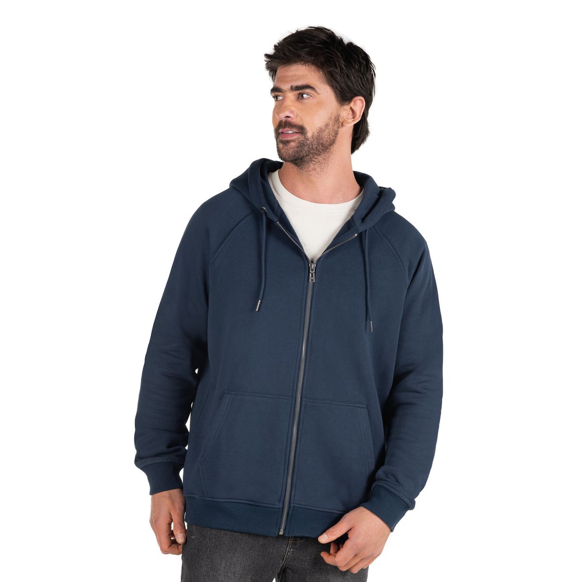 PANAMA JACK - Polerón Hombre Zipper  Azul Panama Jack