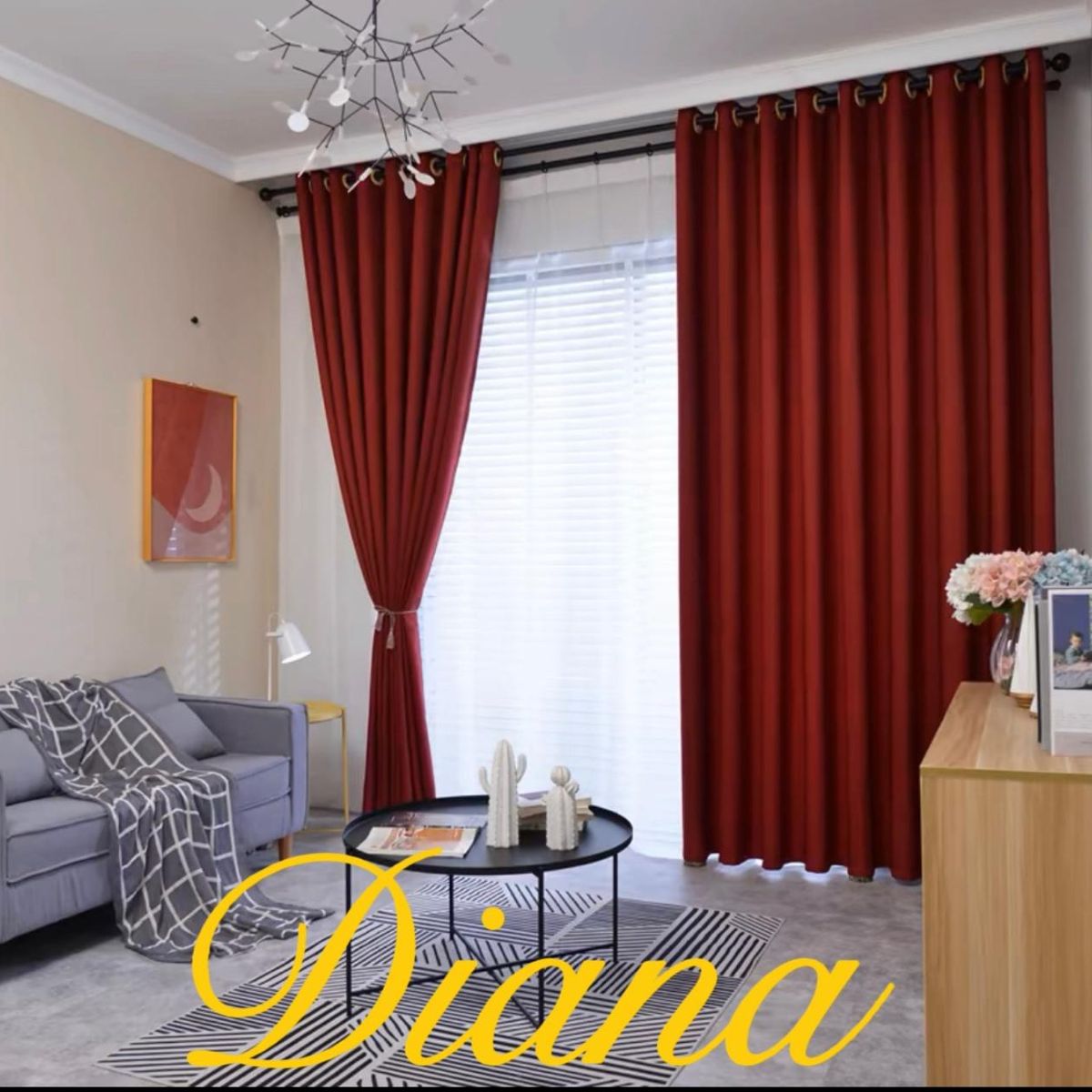 DIANA - CORTINAS 100% BLACKOUT 2 LIENZO ENGOMADA 140X220 C/U COLOR BURDEO.