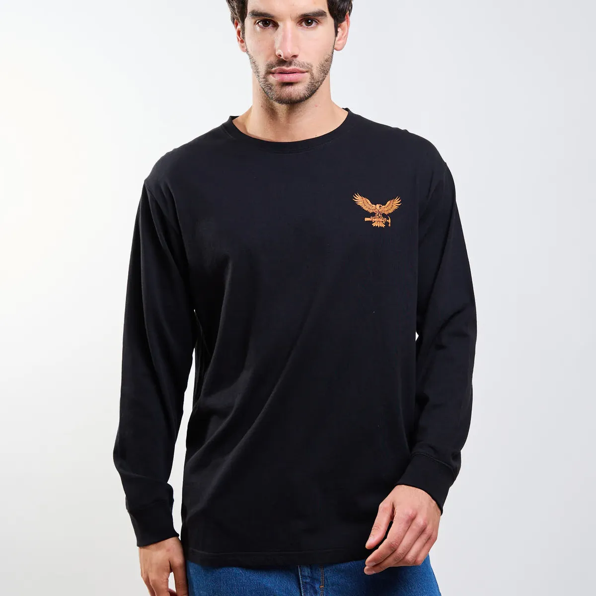 VOLCOM - Polera ML Hammered Negro Hombre Volcom
