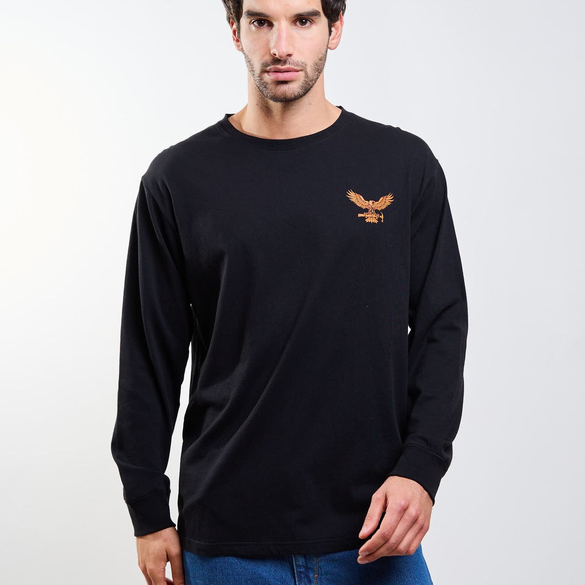 VOLCOM - Polera ML Hammered Negro Hombre Volcom