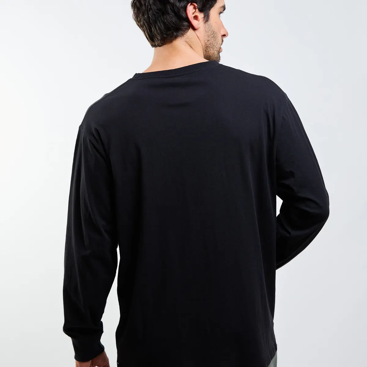 VOLCOM - Polera ML VLC Stone Negro Hombre Volcom