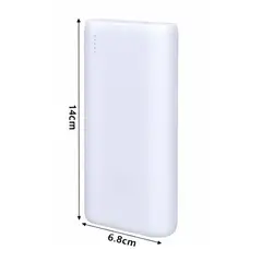 GENERICO - Batería Externa Power Bank 20000 Mah Blanco Powerbank