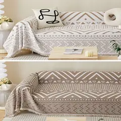 WAKESHOME - Manta Reversible Liviana Decorativa Para Sofa y Pie De Cama JIOR