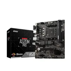 MSI - Placa Madre A520M PRO AM4 2x DDR4 1x M2 HDMI USB 32 DVI Micro-ATX