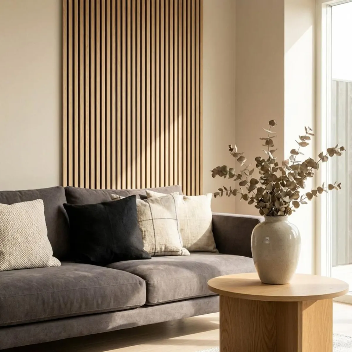 MARBET DESIGN - Panel Decorativo Acústico Woodline Roble Claro 400 × 2700 mm