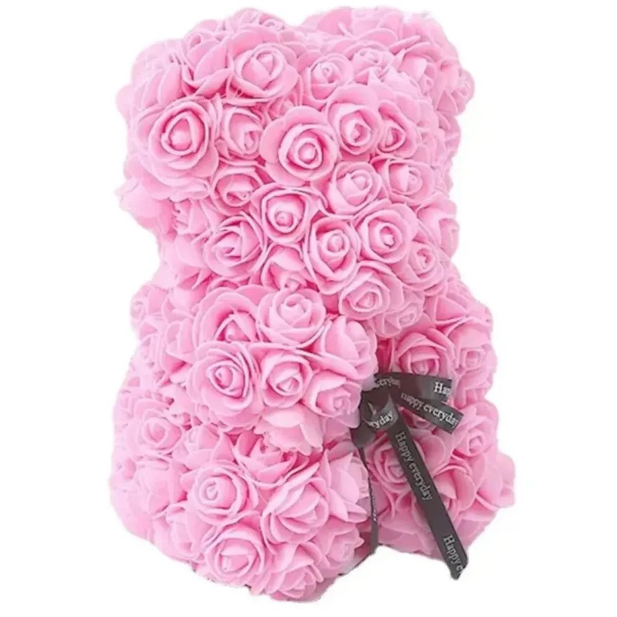 MOVI - Oso de Pétalos de Rosa Rosado  Regalo Romántico