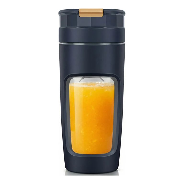 Licuadora Portátil 450ml Recargable USB Azul