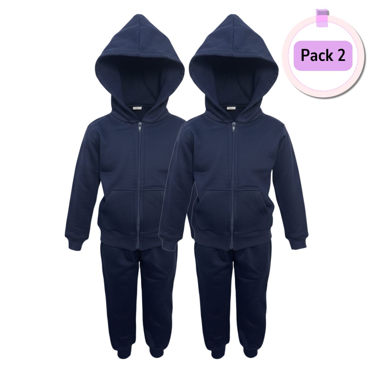 EKOL TACTICA MILITAR - Pack 2 Buzo Completo Poleron Y Buzo Niño Escolar