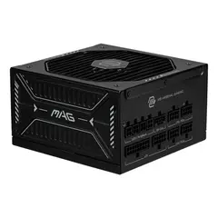 MSI - Fuente de Poder MAG A1000GLS PCIE5, Full Modular, Conector 12V-6x2, Certificada 80 PLUS GOLD