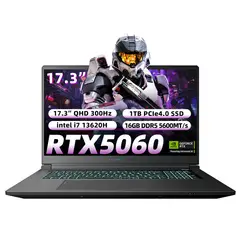 THUNDEROBOT - Notebook Gamer 911X17 intel I7-13620h RTX 5060 16GB Ram 1TB SSD 17.3" QHD