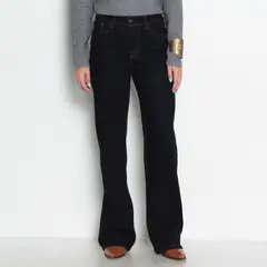 WADOS - JEANS WIDE LEG TIRO ALTO PRETINA BASICA 1 BOTON