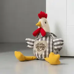 TODOHOGAR SANTIAGO DE CHILE - Tope De Puerta Decorativo Gallo Bienvenido 1500 Kg