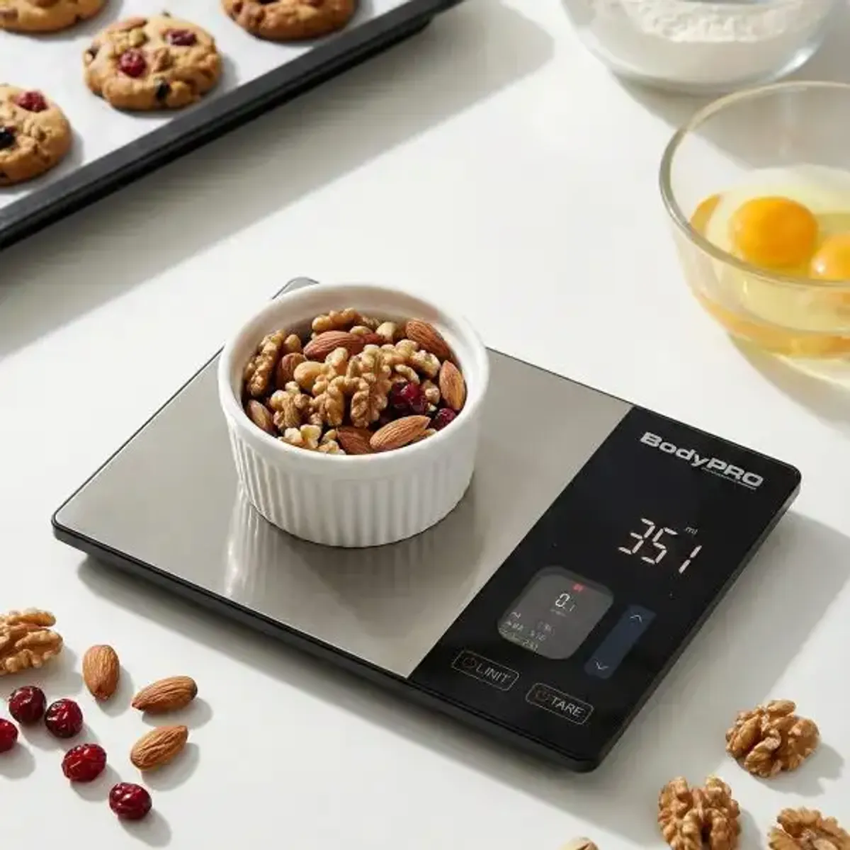 KINEGUN PRO - balanza digital, báscula digital, balanza cocina 5 kg, BODY PRO Smart Kitchen