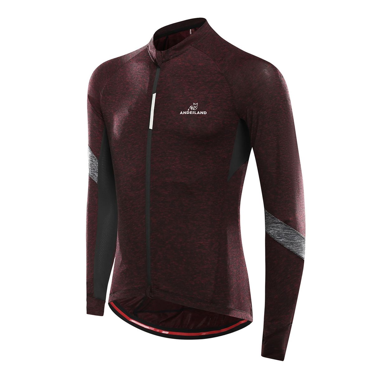 ANDESLAND OUTDOOR APPAREL - Polera Tricota Manga Larga Corsac Verde Hombre