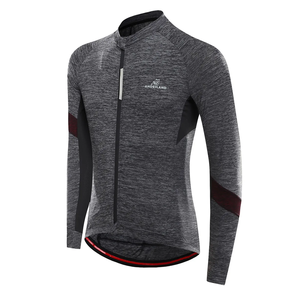 ANDESLAND OUTDOOR APPAREL - Polera Tricota Manga Larga Corsac Verde Hombre