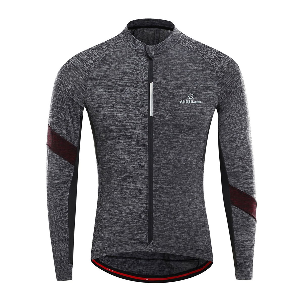 ANDESLAND OUTDOOR APPAREL - Polera Tricota Manga Larga Corsac Verde Hombre