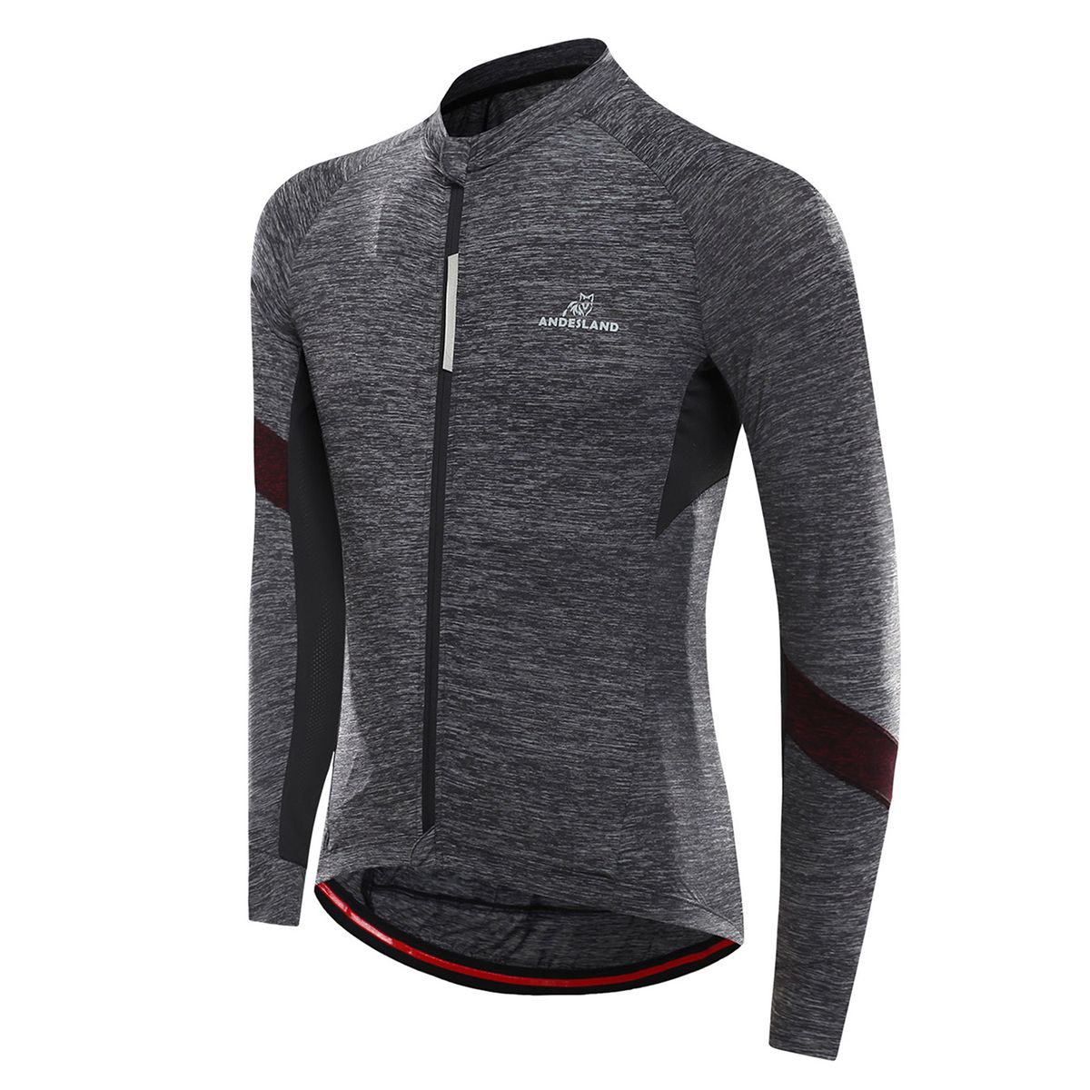ANDESLAND OUTDOOR APPAREL - Polera Tricota Manga Larga Corsac Verde Hombre