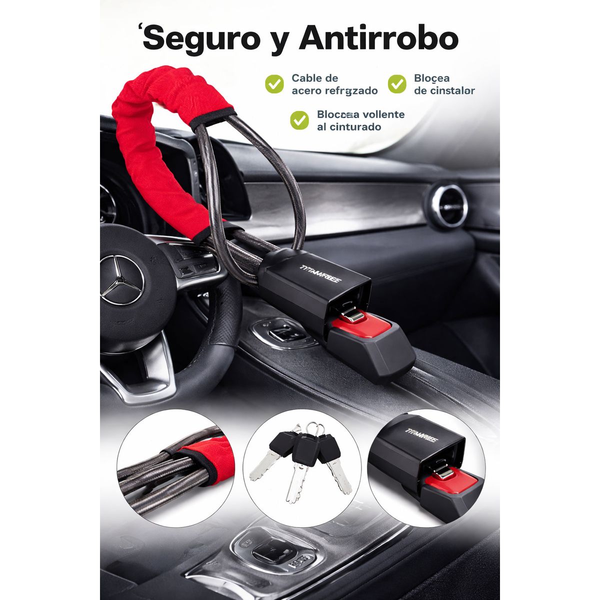 MOVI - Traba volante al conector del cinturón de seguridad