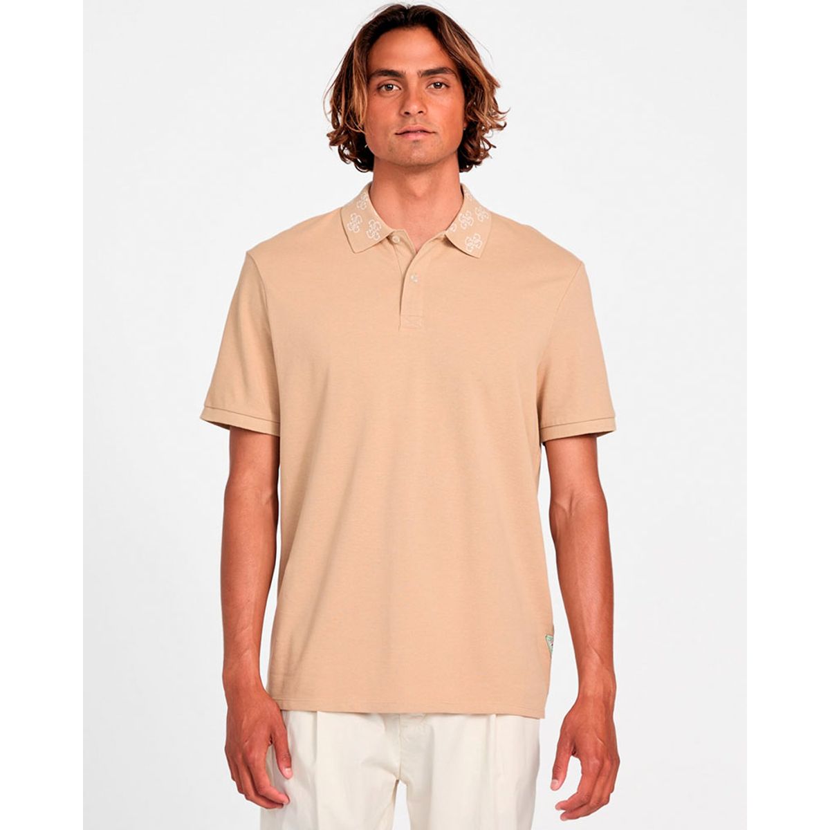 GUESS - Polera Polo Ss Logo Jcrd Collar