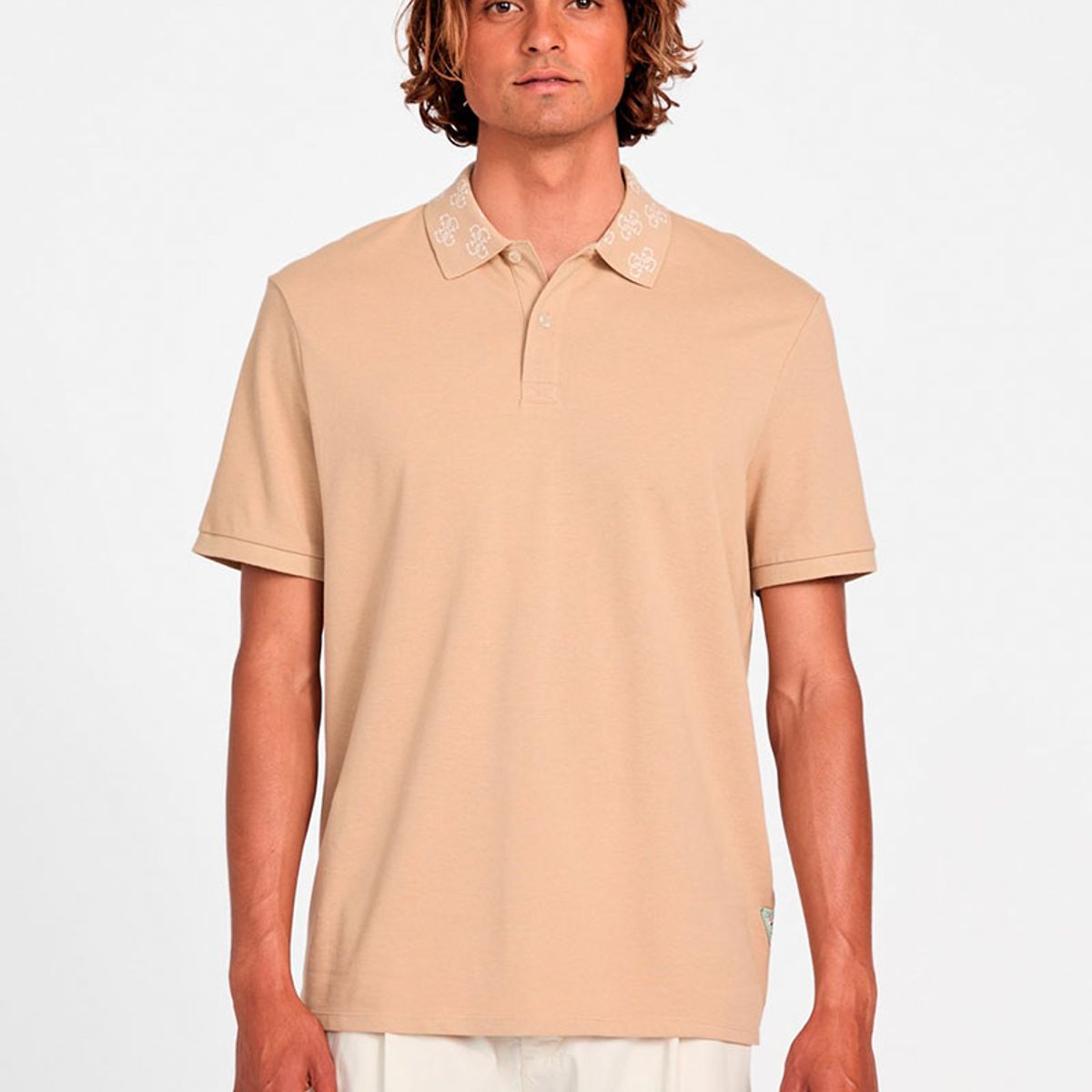 GUESS - Polera Polo Ss Logo Jcrd Collar