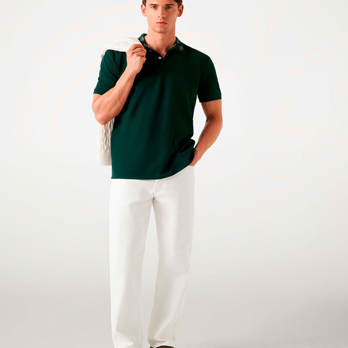 GUESS - Polera Polo Ss Logo Jcrd Collar